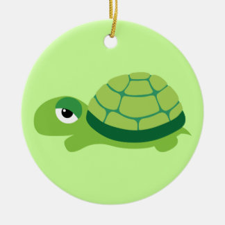 Cute Turtle Ceramic Ornament