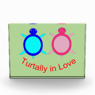 Cute Turtle Couple Acrylic Award