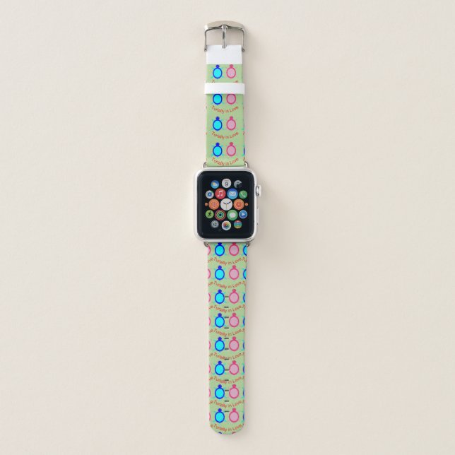 Cute Turtle Couple Apple Watch Band (Front)