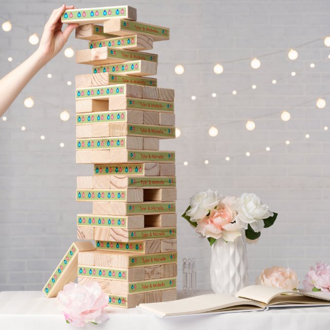 Cute Turtle Couple Custom Wedding Topple Tower (Wedding)