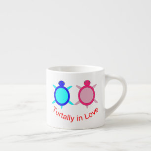 Cute Turtle Couple Espresso Cup