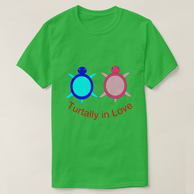 Cute Turtle Couple Mens T Shirt (Design Front)