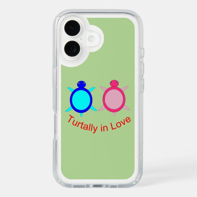 Cute Turtle Couple Speck iPhone Case (Front)