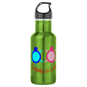 Cute Turtle Couple Stainless Steel Water Bottle