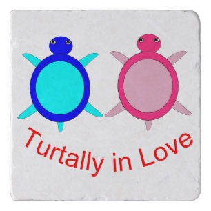 Cute Turtle Couple Trivet
