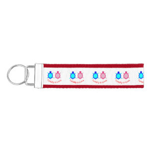 Cute Turtle Couple Wrist Keychain
