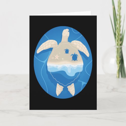 Cute Turtle Design Turtles Animal Sea Gift Card