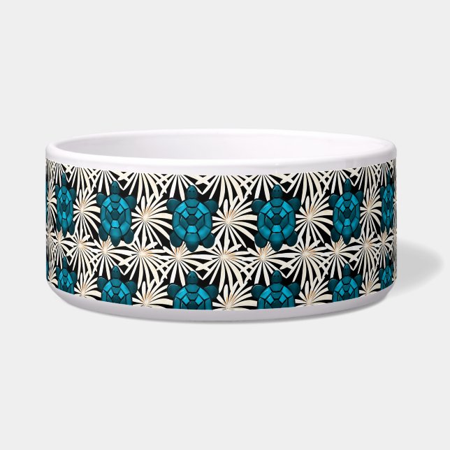 Cute Turtle Floral pattern  Bowl (Front)
