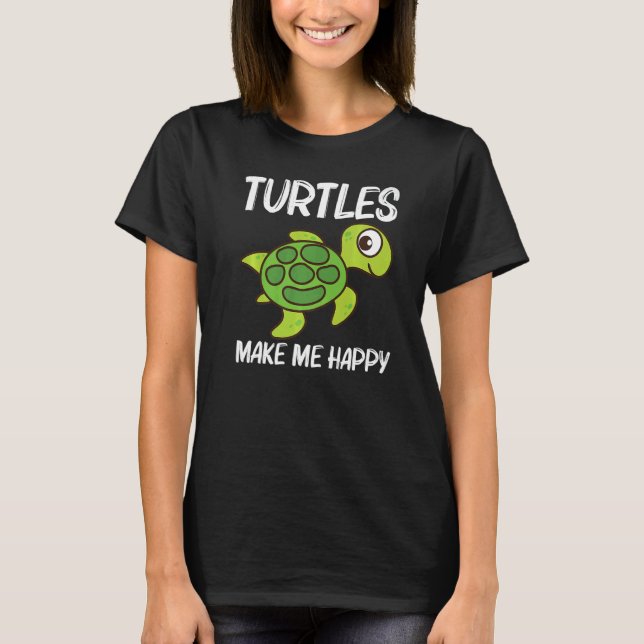 Cute Turtle For Men Women Sea Turtle Reptile Anima T-Shirt (Front)