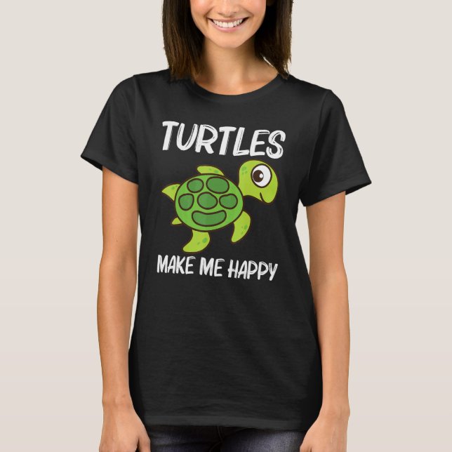 Cute Turtle For Men Women Sea Turtle Reptile Anima T-Shirt (Front)