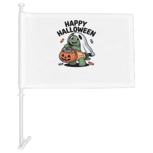 Cute Turtle Ghost Costume � Adorable Halloween Tri Car Flag