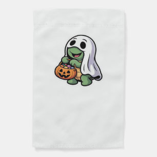 Cute Turtle Ghost Costume � Adorable Halloween Tri Garden Flag