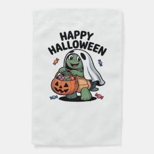 Cute Turtle Ghost Costume � Adorable Halloween Tri Garden Flag