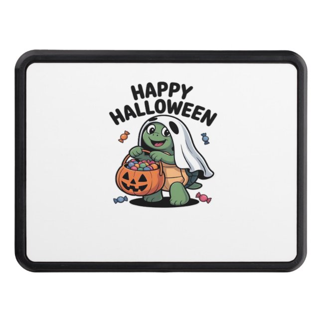 Cute Turtle Ghost Costume � Adorable Halloween Tri Hitch Cover (Front)