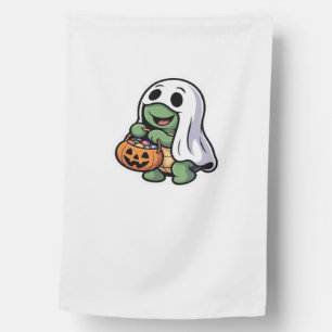 Cute Turtle Ghost Costume � Adorable Halloween Tri House Flag
