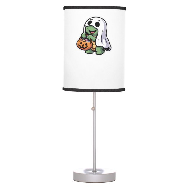 Cute Turtle Ghost Costume � Adorable Halloween Tri Table Lamp (Front)