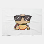Cute Turtle Halloween 2023 sunglasses Costume Over Kitchen Towel