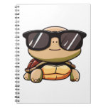 Cute Turtle Halloween 2023 sunglasses Costume Over Notebook