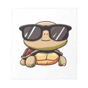 Cute Turtle Halloween 2023 sunglasses Costume Over Notepad