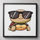 Cute Turtle Halloween 2023 sunglasses Costume Over Peel And Stick Photo Tile