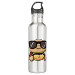 Cute Turtle Halloween 2023 sunglasses Costume Over Stainless Steel Water Bottle