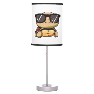 Cute Turtle Halloween 2023 sunglasses Costume Over Table Lamp