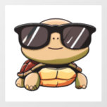 Cute Turtle Halloween 2023 sunglasses Costume Over Wall Decal