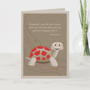 Cute Turtle Happy Birthday Card