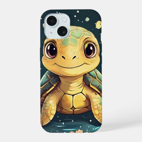 Cute turtle iPhone 15 case