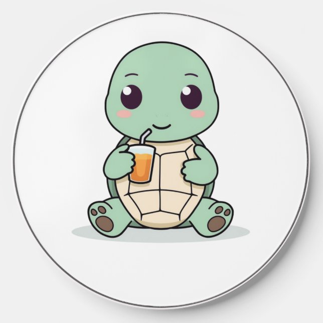 Cute Turtle Kawaii Wireless Charger (Front)
