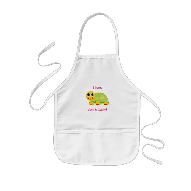 Cute Turtle Kids' Apron (Front)