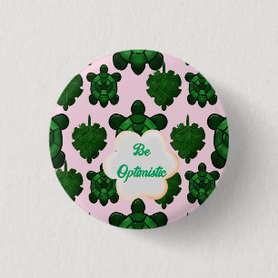 Cute Turtle Leaves Seamless Pattern, Tropical Button