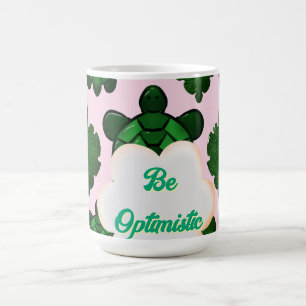 Cute Turtle Leaves Seamless Pattern, Tropical  Coffee Mug