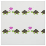 Cute Turtle Love Fabric