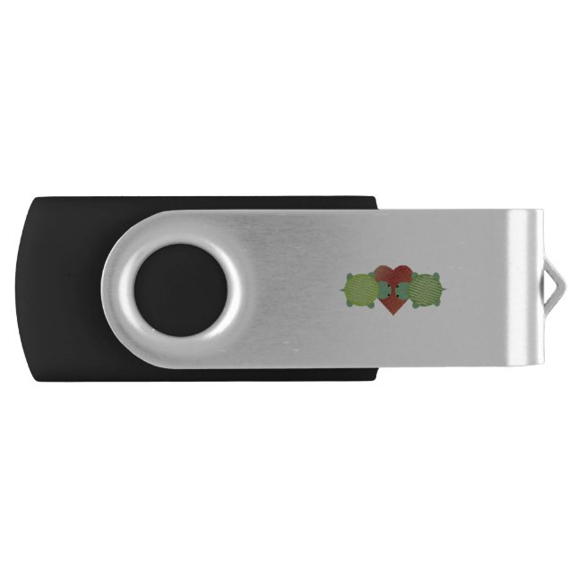 Cute Turtle Love Flash Drive (Front)
