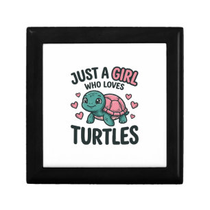Cute Turtle Lover Girl Vintage Engraving Shirt Des Gift Box