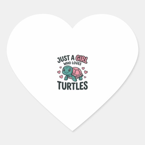 Cute Turtle Lover Girl Vintage Engraving Shirt Des Heart Sticker