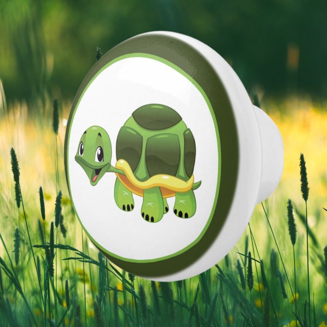 cute turtle lovers decor ceramic knob (Creator Uploaded)