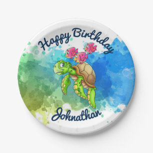 Cute Turtle Party Plates