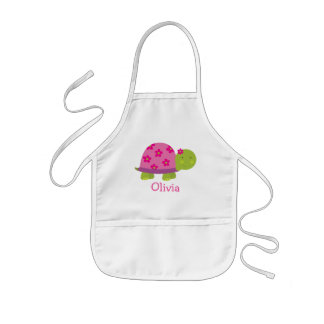 Cute Turtle Personalized Apron for Girls