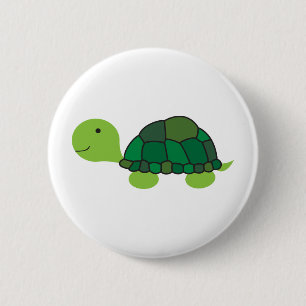 Cute Turtle Pinback Button