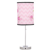 Cute Turtle Pink Personalized Lamp for Girls (Back)