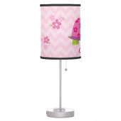 Cute Turtle Pink Personalized Lamp for Girls (Left)