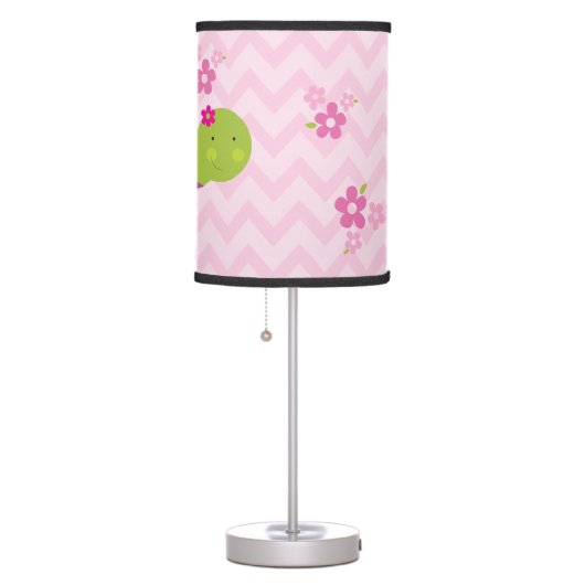 Cute Turtle Pink Personalized Lamp for Girls (Right)