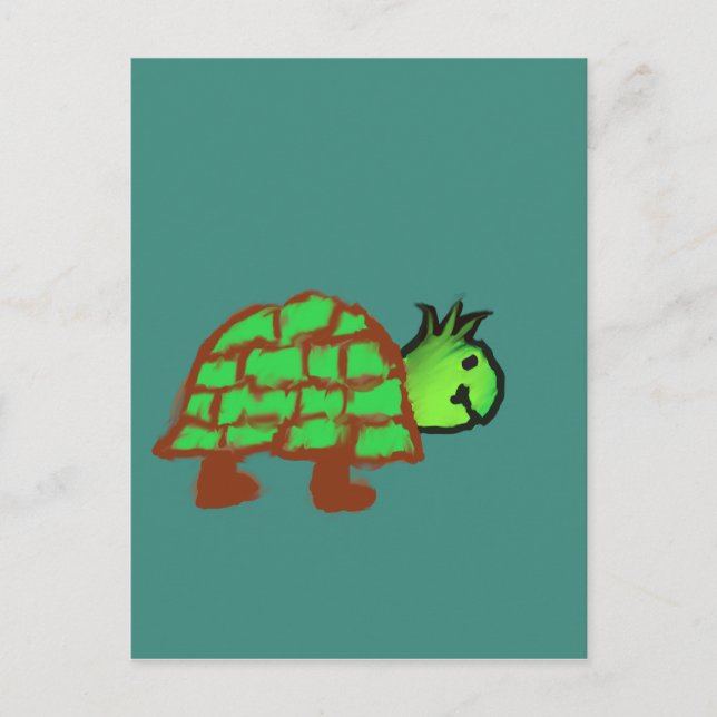 Cute Turtle  Postcard (Front)