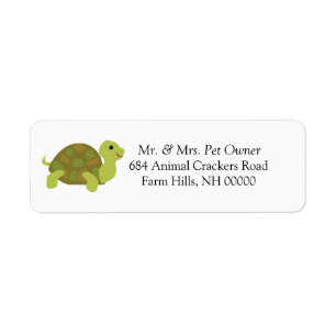 Cute Turtle  Return Address Labels Stickers