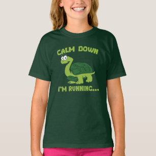 Cute Turtle Run Funny Gag T-Shirt