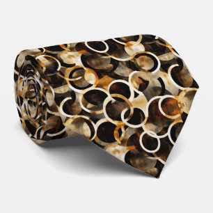 Cute turtle shell pattern neck tie