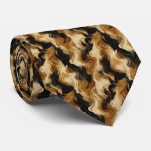 Cute turtle shell pattern neck tie