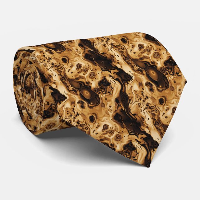 Cute turtle shell pattern  neck tie (Rolled)